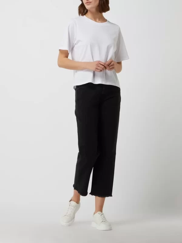 7 For All Mankind Modern Straight Fit Jeans Mit Stretch-Anteil – Schwarz 1