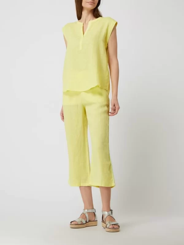 Emily Van Den Bergh Culotte Aus Leinen – Hellgelb 1