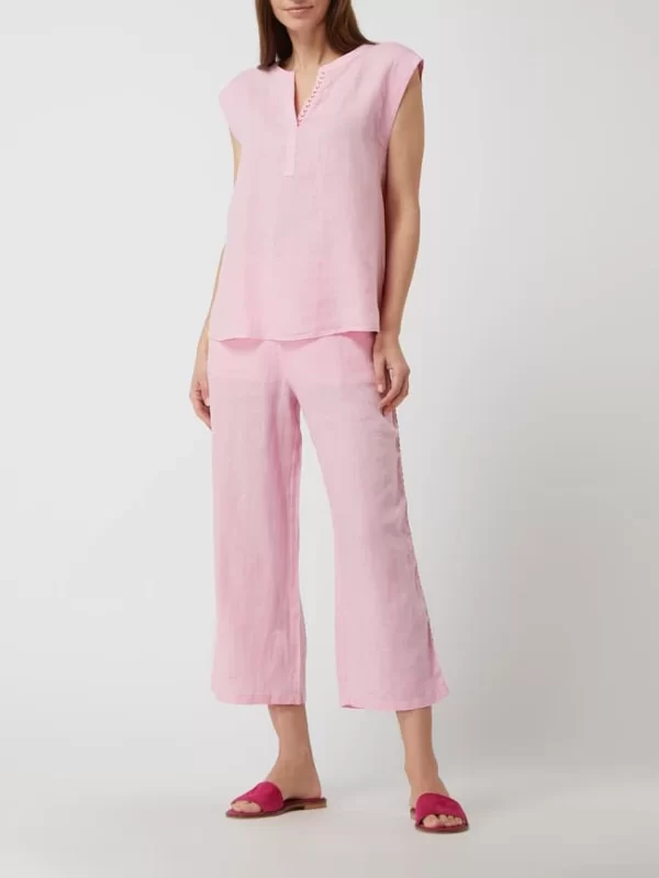 Emily Van Den Bergh Culotte Aus Leinen – Rosé 1