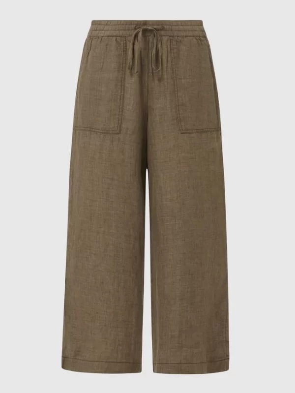 S.Oliver RED LABEL Culotte Aus Leinen – Khaki 3