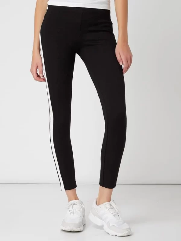 Only Leggings Mit Kontraststreifen – Schwarz 5