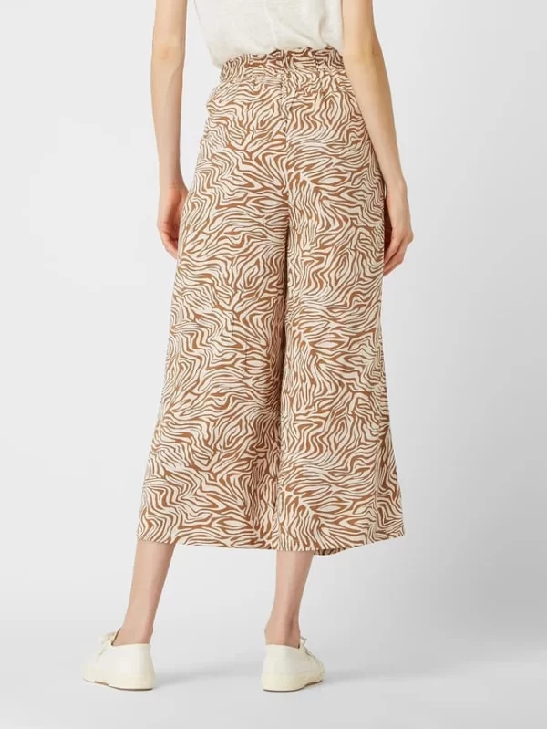 Broadway NYC Culotte Mit Allover-Muster – Hellbraun 6