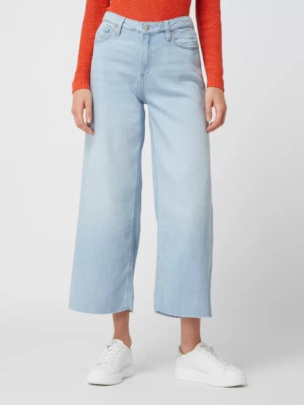 Q/S Designed By Slim Fit Culotte Aus Denim Modell ‚Catie‘ – Hellblau 5