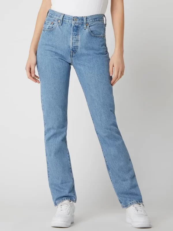 Levi’s® 300 Straight Fit Jeans Aus Baumwolle Modell ‘501™’ – Hellblau 5