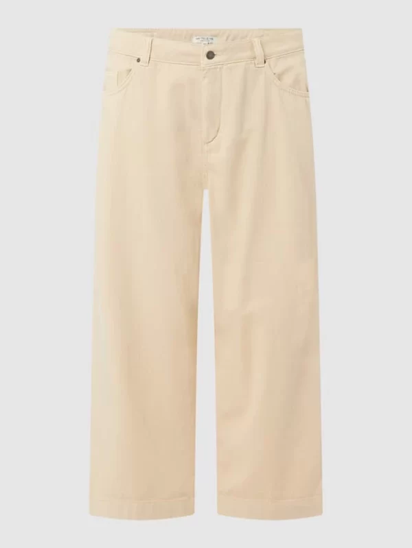Tom Tailor Plus Loose Fit Culotte Aus Denim – Sand 3