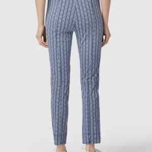 Raffaello Rossi Hose Mit Floralem Allover-Muster – Marineblau 15