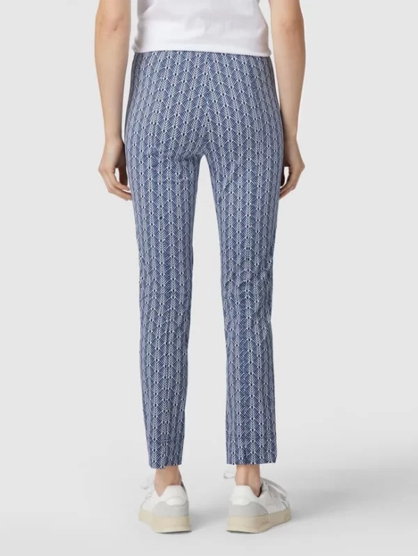 Raffaello Rossi Hose Mit Floralem Allover-Muster – Marineblau 6