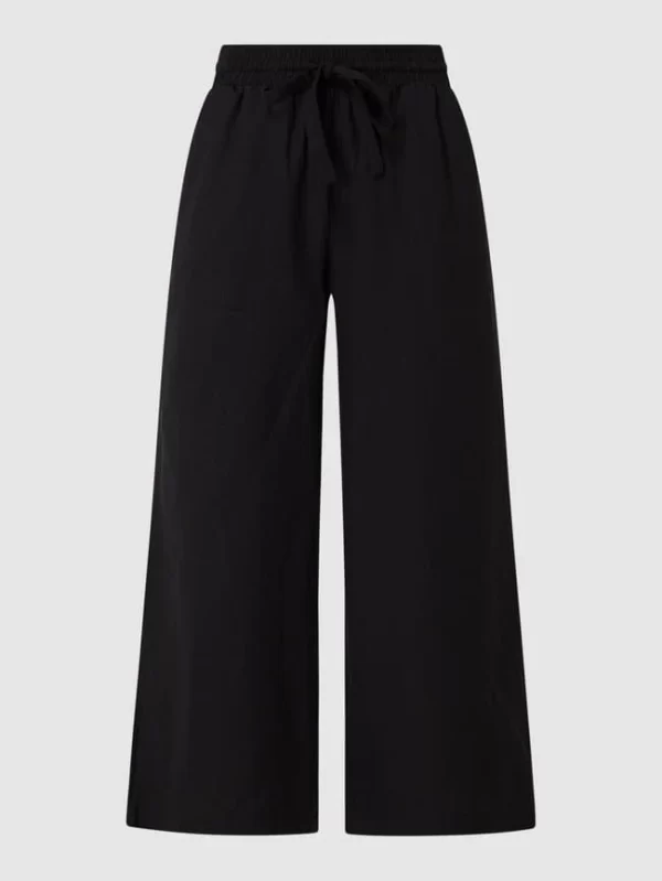 Soyaconcept Culotte Aus Leinen-Viskose-Mix – Schwarz 3