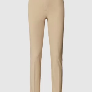 Cambio Verkürzte Mid Rise Bundfaltenhose Im Straight Fit – Sand 9