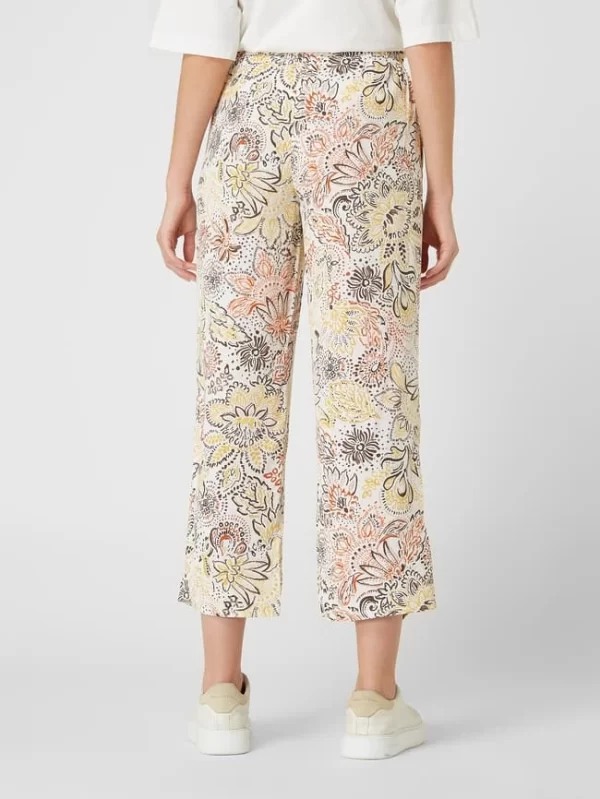 Gerry Weber Edition Culotte Aus Viskose Mit Floralem Muster – Ecru 6