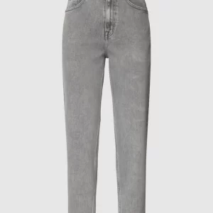 Tommy Jeans Tapered Fit Jeans Mit Stretch-Anteil Modell ‘Mom Jean’ – Hellgrau 9