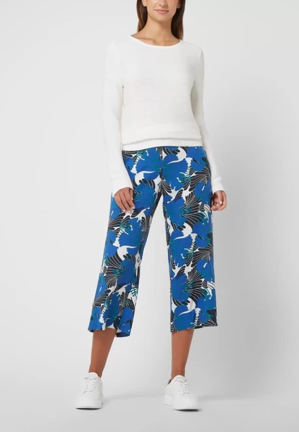 Milano Italy Culotte Mit Floralem Muster – Bleu 1