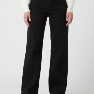 Mango High Waist Jeans Aus Baumwolle Modell ‘Priscila’ – Schwarz 13