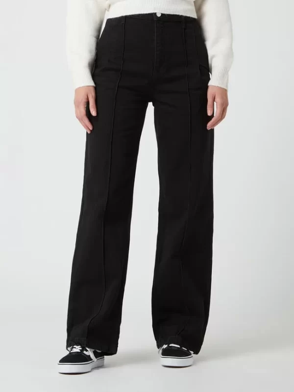 Mango High Waist Jeans Aus Baumwolle Modell ‘Priscila’ – Schwarz 5