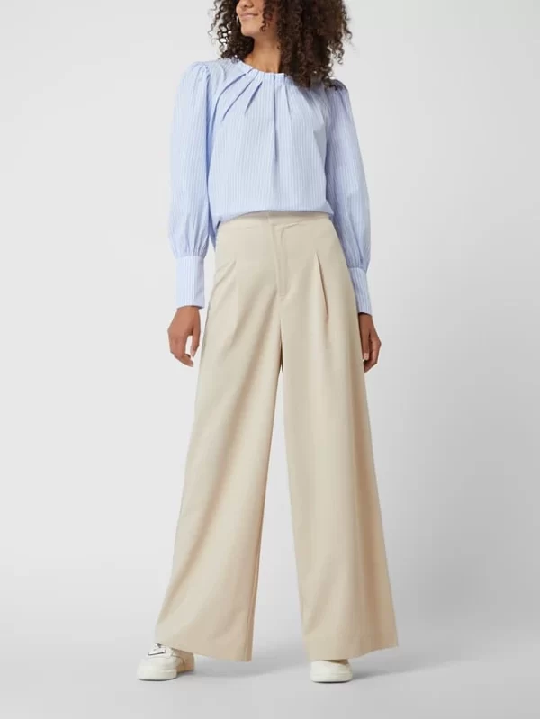 JC Sophie Bundfaltenhose Mit Viskose-Anteil – Sand Meliert 1