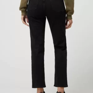 NA-KD Straight Fit High Waist Jeans Mit Stretch-Anteil – Schwarz 15