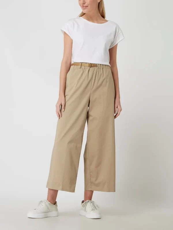 White Sand Culotte Mit Elastischem Bund Modell ‚Carol‘ – Beige 1