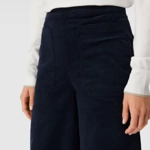 ICHI Culotte In Cord-Optik – Marineblau 11