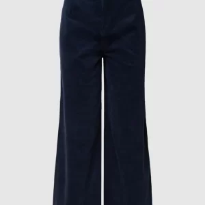 ICHI Culotte In Cord-Optik – Marineblau 9