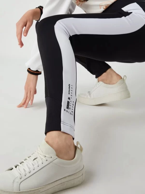 Sportalm Leggings Mit Logo-Streifen – Schwarz 4
