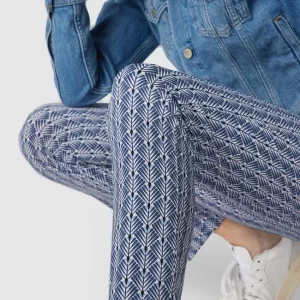 Raffaello Rossi Hose Mit Floralem Allover-Muster – Marineblau 11