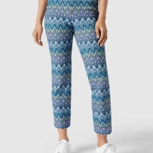 Cambio Hose Mit Allover-Muster – Blau 13