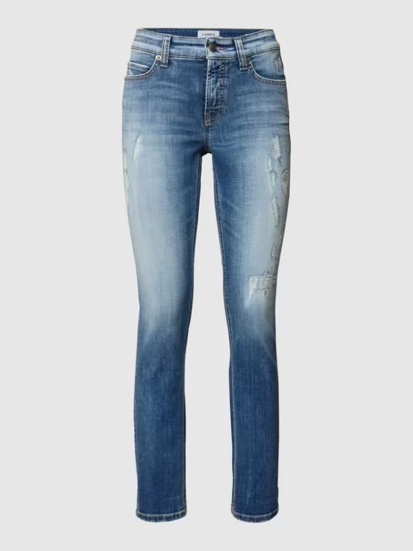 Cambio Jeans Mit Label-Patch – Blau 3