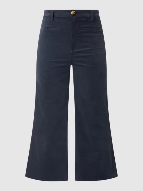 Soaked In Luxury Culotte Aus Feincord Modell ‚Jill‘ – Anthrazit 3