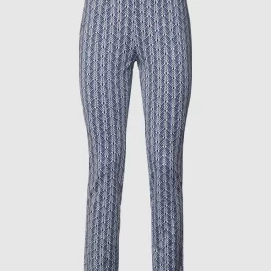 Raffaello Rossi Hose Mit Floralem Allover-Muster – Marineblau 9