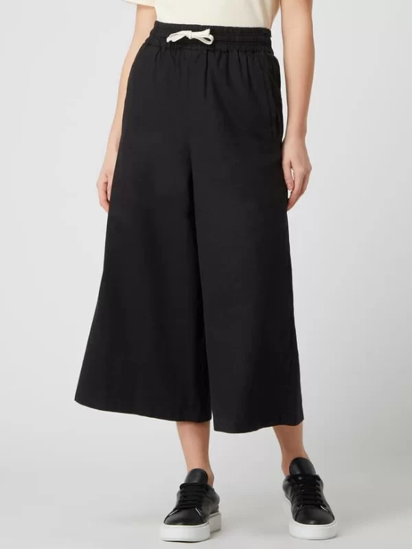 Drykorn Leinenculotte Mit Elastischem Bund Modell ‚Catch‘ – Schwarz 5