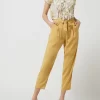 Saint Tropez Bundfaltenhose Mit Verkürztem Bein Modell ‘Andrea’ – Dunkelgelb 19
