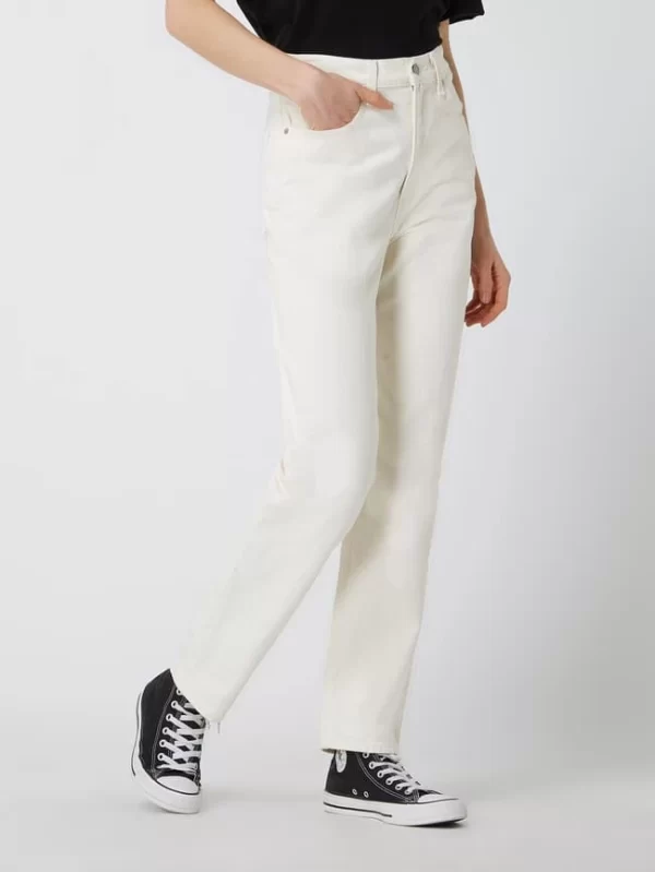 Levi’s® Slim Straight Fit High Waist Jeans Aus Baumwolle Modell ’70s™’ – Offwhite 5