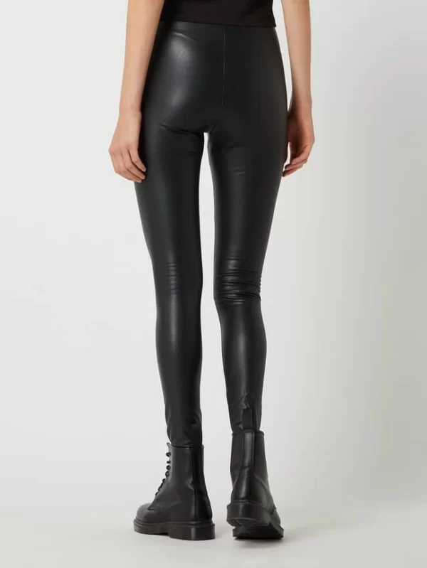 REVIEW Leggings In Leder-Optik – Schwarz 6