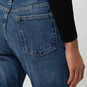 Mango Straight Fit High Waist Jeans Aus Baumwolle Modell ‘Havana’ – Blau 11