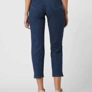 Brax Feminin Fit Cropped Jeans Mit Stretch-Anteil Modell ‘Caro’ – Dunkelblau 15