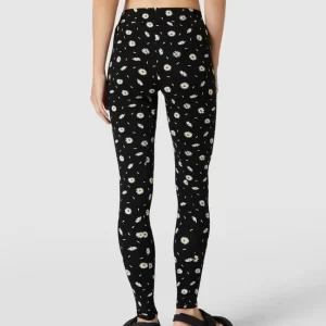 URBAN CLASSICS Leggings Mir Floralem Muster – Schwarz 15