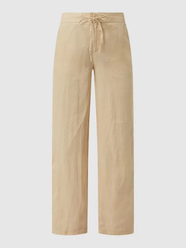 Fynch-Hatton Stoffhose Aus Leinen – Sand 3