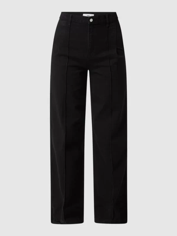 Mango High Waist Jeans Aus Baumwolle Modell ‘Priscila’ – Schwarz 3
