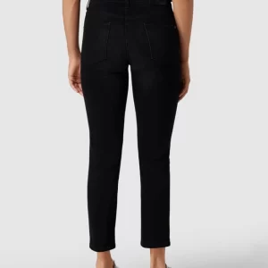Cambio Low Rise Jeans Im Straight Fit Mit Label-Applikation – Schwarz 15