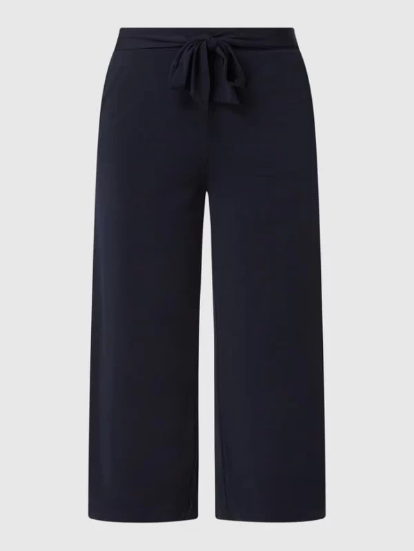Kaffe Culotte Mit Gürtel Modell ‚Malli‘ – Marineblau 3
