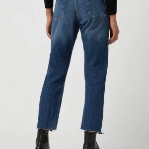 Mango Straight Fit High Waist Jeans Aus Baumwolle Modell ‘Havana’ – Blau 15