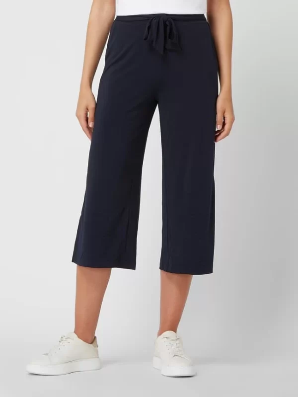 Kaffe Culotte Mit Gürtel Modell ‚Malli‘ – Marineblau 5