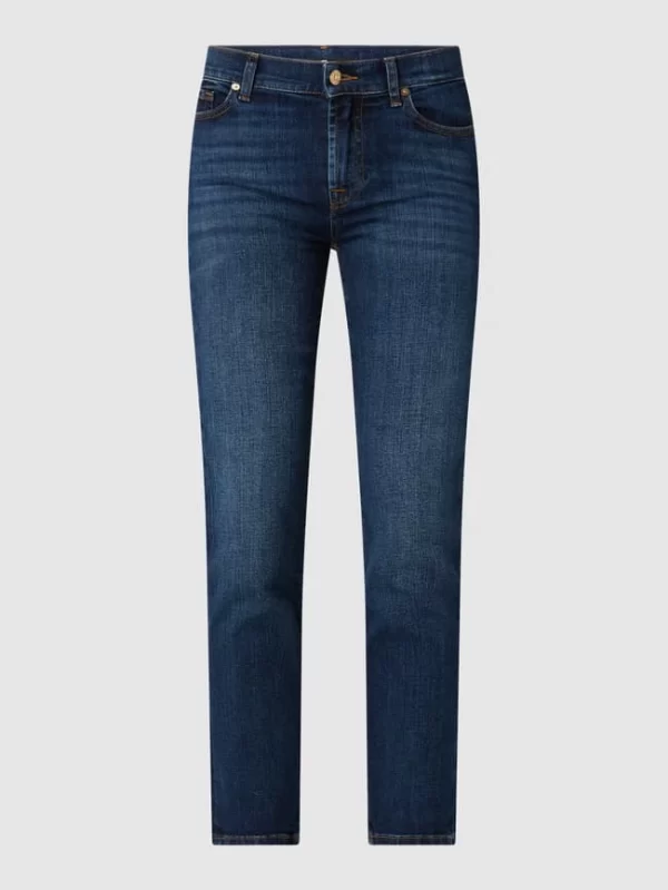 7 For All Mankind Straight Fit Jeans Aus Baumwolle – Dunkelblau 3