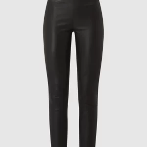 YOUNG POETS SOCIETY Skinny Fit Lederhose Mit Nahtreißverschluss – Schwarz 9