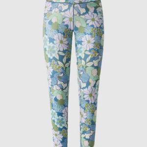 Aerie Sportleggings Mit Floralem Muster – Hellblau 9