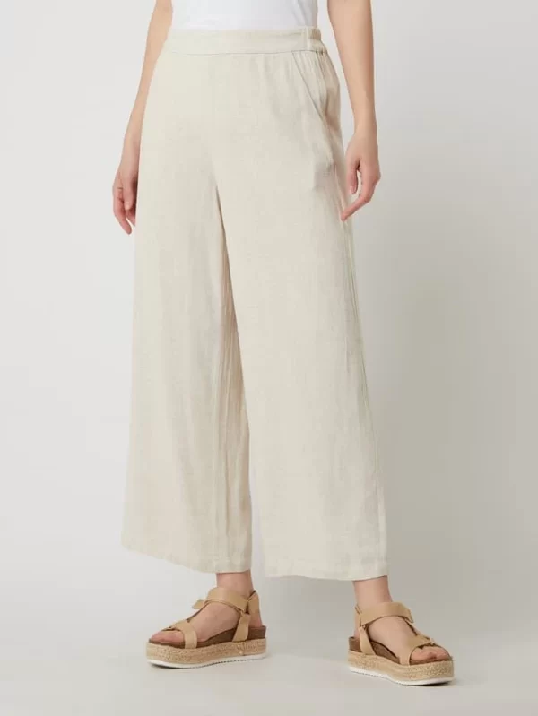 MOSS COPENHAGEN Culotte Mit Leinen-Anteil Modell ‚Mariet‘ – Beige 5