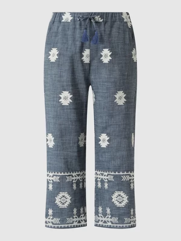 Marina Rinaldi PLUS SIZE Culotte Mit Elastischem Bund Modell ‚Recanati‘ – Blau 1
