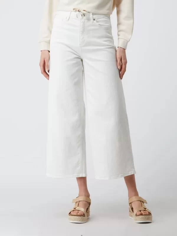 Q/S Designed By High Rise Culotte Aus Denim – Ecru 5