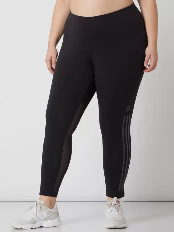 Adidas Sportswear Plus PLUS SIZE Leggings Mit Mesheinsatz – Schwarz 5