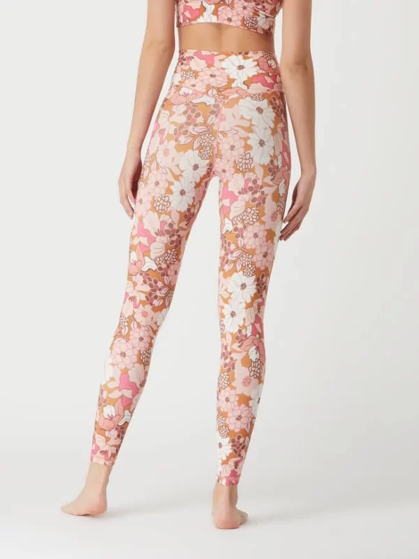 Aerie Sportleggings Mit Floralem Muster – Rosa 6